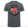 Not Fast Not Furious Cartoon Sloth Print Unisex Tee Shirts Breathable Brand Tops Street Fashion Tshirt Unisexs Casual Summer T Shirts