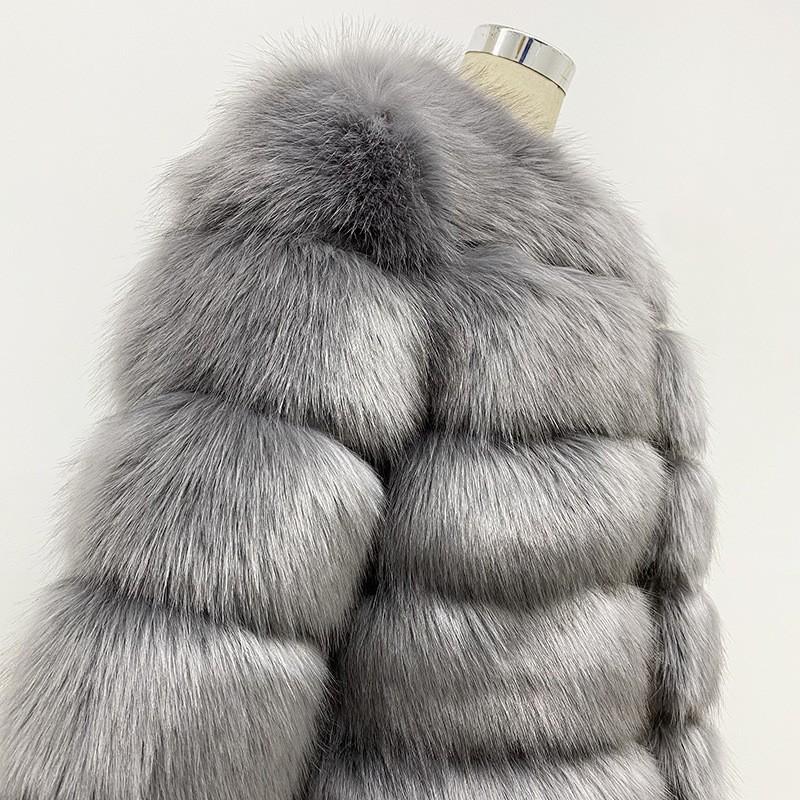 Мех искусственный мех лисы сращивание шуба женская зимняя новая имитация мода теплая искусственная шуба