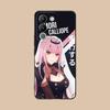 Матовый чехол для мобильного телефона из ТПУ с принтом Holo Mori Calliope для VIVO V60 V50 V40 V30 V29 V27 V25 V23 Pro Lite 5G Цветная защитная крышка