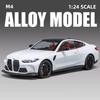 1:24 Металлический Литой Модель Спортивного Автомобиля M4 Симуляция Звука Света Игрушечная Машинка для Мальчика Домашний Декор Подарок на День Рождения Ребенка Хэллоуинские Игрушки
