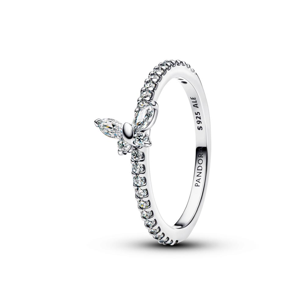 Кольцо Pandora 'Искрящаяся бабочка' 194269C03