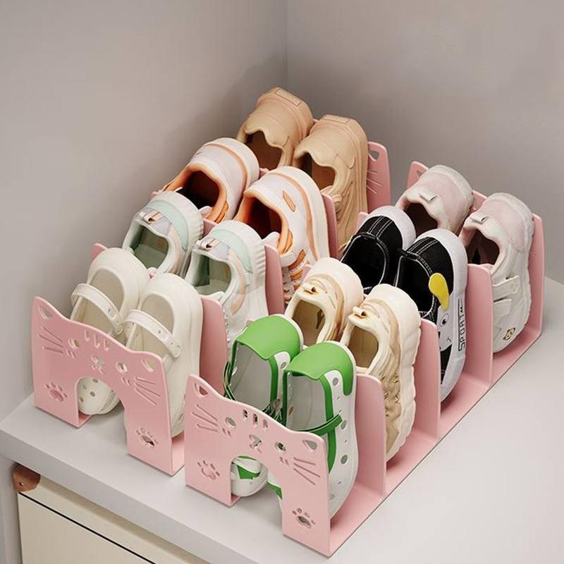 Полка для хранения обуви для котят, Стойка для обуви, Акриловый ящик, Простой шкаф для обуви начального уровня, Разделитель, Коробка для обуви, Большая вместимость, Экономия места