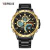 Temeis Multifunctional Fashion Timing Men'S Sports Double Luminous Watch Men'S Watch Calendar Business Casual