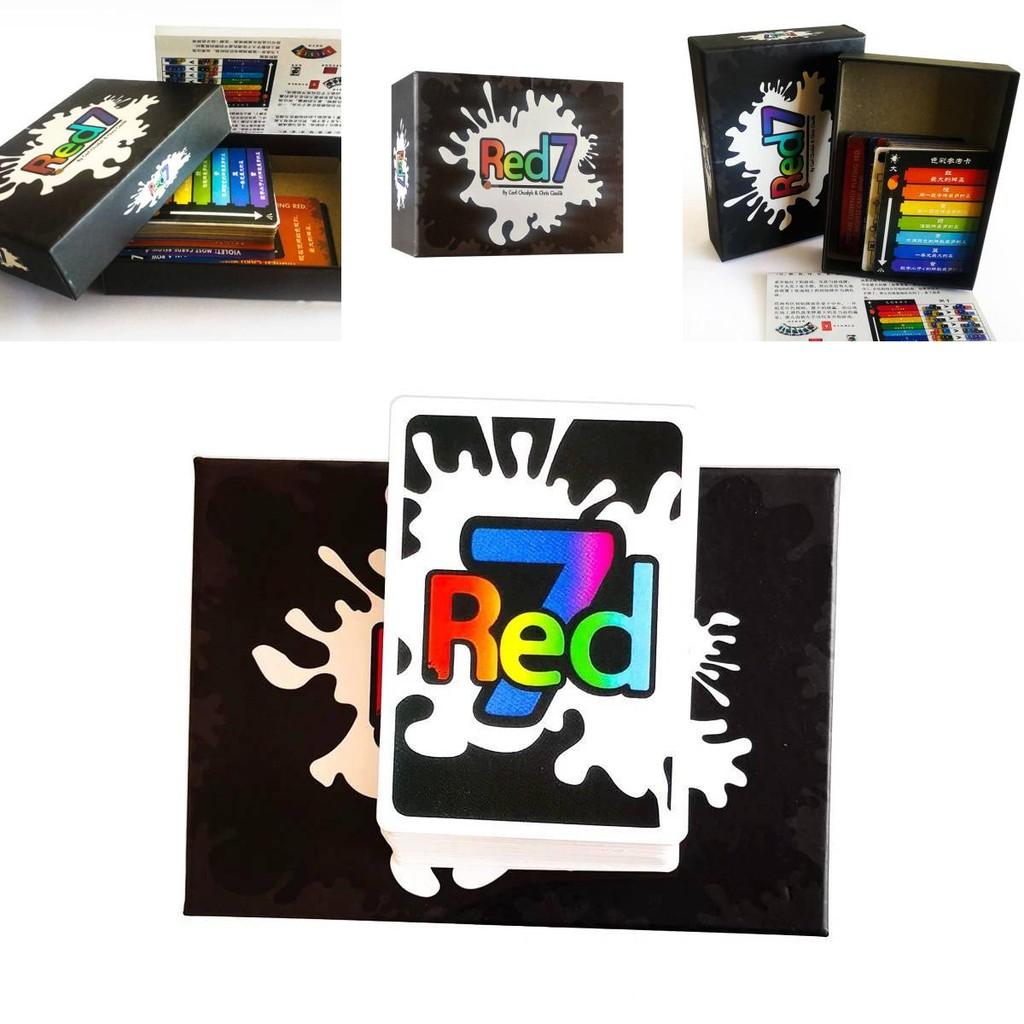 Красный 7 Карточный Игровой Стол Настольный С Бумагой Для Вечеринок И Семейного Развлечения
