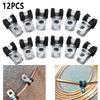 12 шт. автомобильный зажим P-типа для монтажа трубопроводного кабеля, резиновый зажим для шланга, крепежный элемент для автомобильных аксессуаров