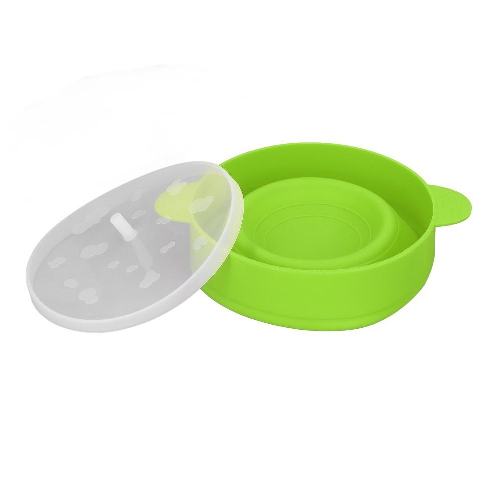 Round Snack Storage Pail Collapsible Fold Popcorn Holder Non-toxic Snack Tub Party