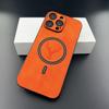 Luxury PU Leather Deer Case For iPhone 18 17 Air 16 15 14 13 12 11 Pro Max Plus 16E 18Pro For Magsafe Wireless Charge Back Cover
