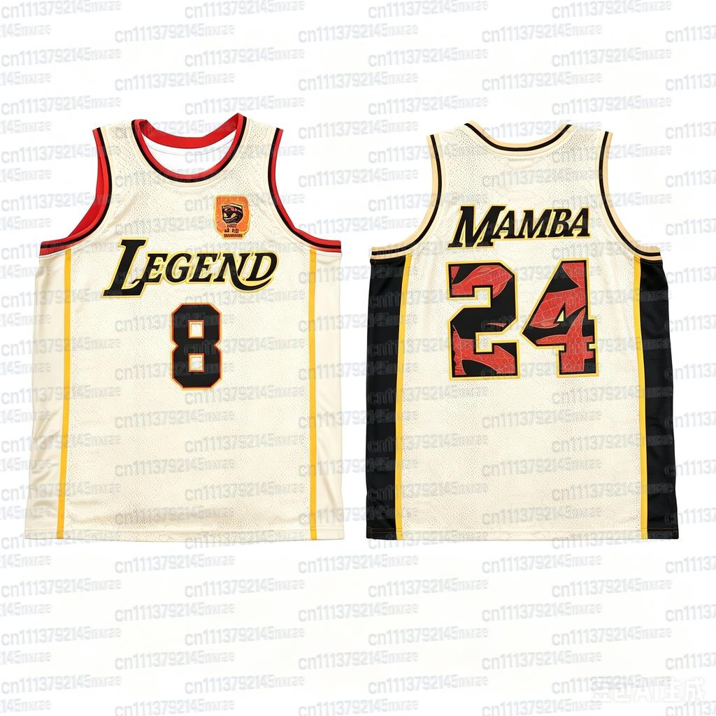 New Basketball Jersey No.8&24 Summer Sleeveless T-shirt Sports Breathable Quick Drying Tank Top Family Match Unisex