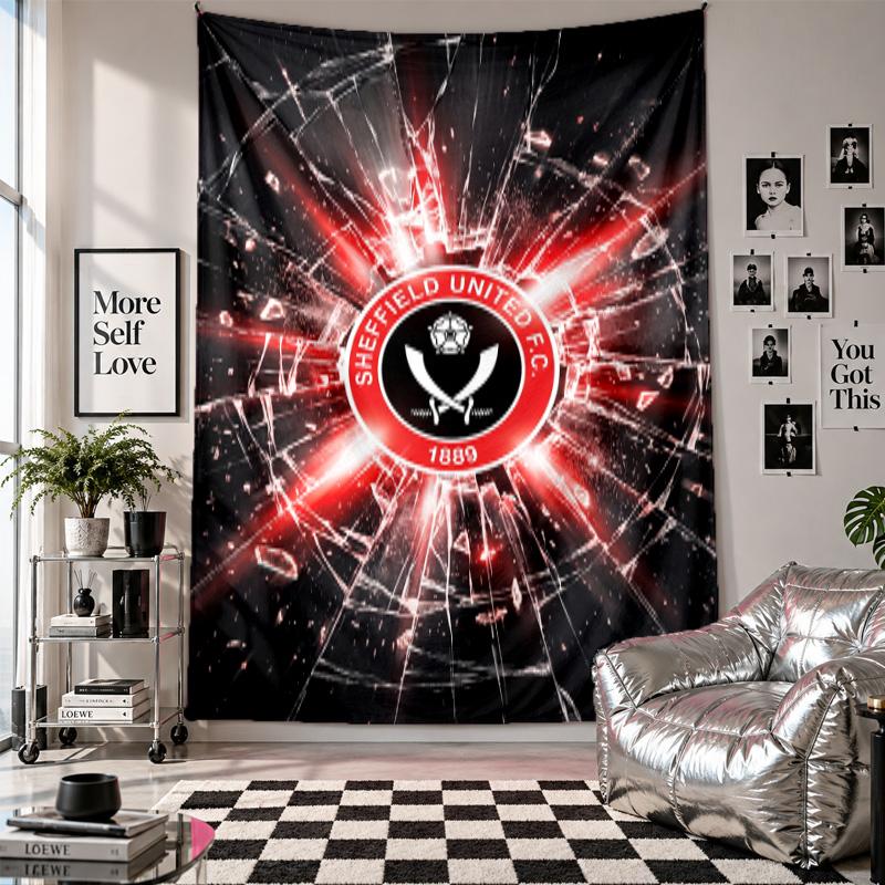 Sheffield United Football Wall Tapestry Home Decor Wall Hanging Cloth for Bedroom Living Room Background