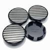4pcs Carbon Fiber Weave No Logo Emblem Car Wheel Center Caps Hub Cap 53MM Clip 48MM Wheel Rim Hubcaps Dust Cover Car Accessories