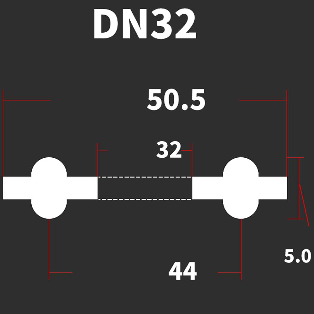 DN10-DN200 Стандарт DIN 3/4" 1.5" 2" -8" Тройной зажим EPDM Санитарная уплотнительная прокладка Лента для домашнего пивоварения