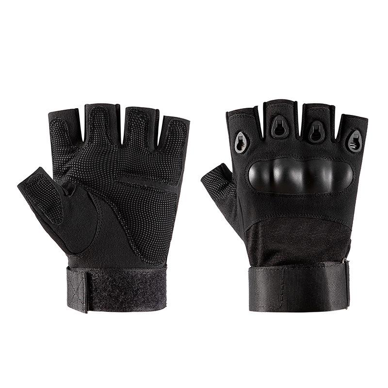Men's Tactical Non-Slip Hard Shell Combat Gloves for Outdoor and Cycling