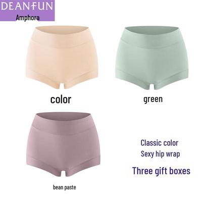 Deanfun Женское хлопковое нижнее белье боксеры средней посадки, 3 шт.