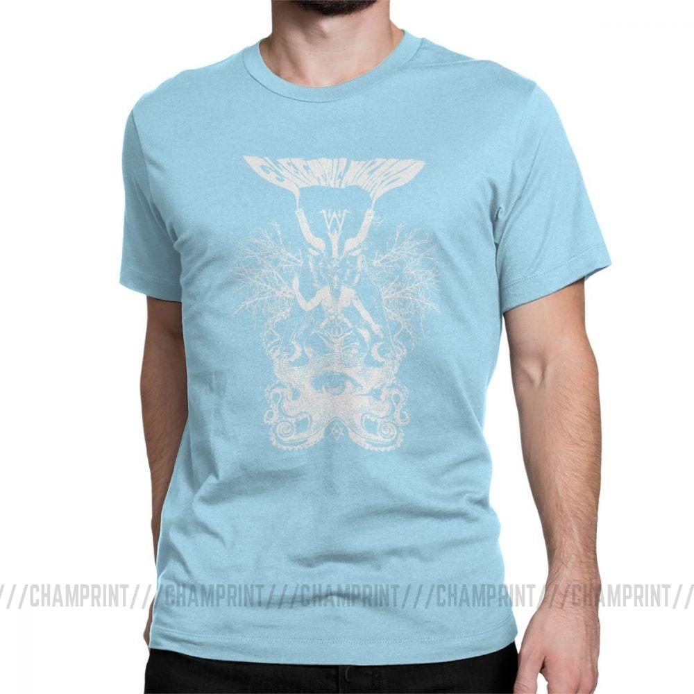 Electric Wizard Baphomet T Shirt For Men Funny Pure Cotton Tees Crewneck Short Sleeve T Shirt