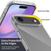 For iPhone Air Case Anti-Scratch TPU+Acrylic Clear Back Phone Cover