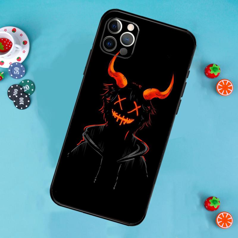 Чехол с аниме-персонажем 'Плохой парень-дьявол' для iPhone 16 15 14 Pro Max 14 Plus 11 12 13 Pro Max Mini X XR XS Задняя крышка