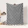 Checkerboard Flannel Blanket Throw Blanket Soft Warm Sofa Bed Camping Car home Decor Unique Christmas Gift C930864