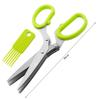 Green Onion Slicer Garlic Scallion Cutter Stainless Steel Vegetable Cutter Shredder Knife Herb Scallion Scissors Kitchen Gadgets