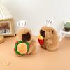 Capybara Cartoon Chef Plush Doll Children Toys Keychains Backpack Decoration
