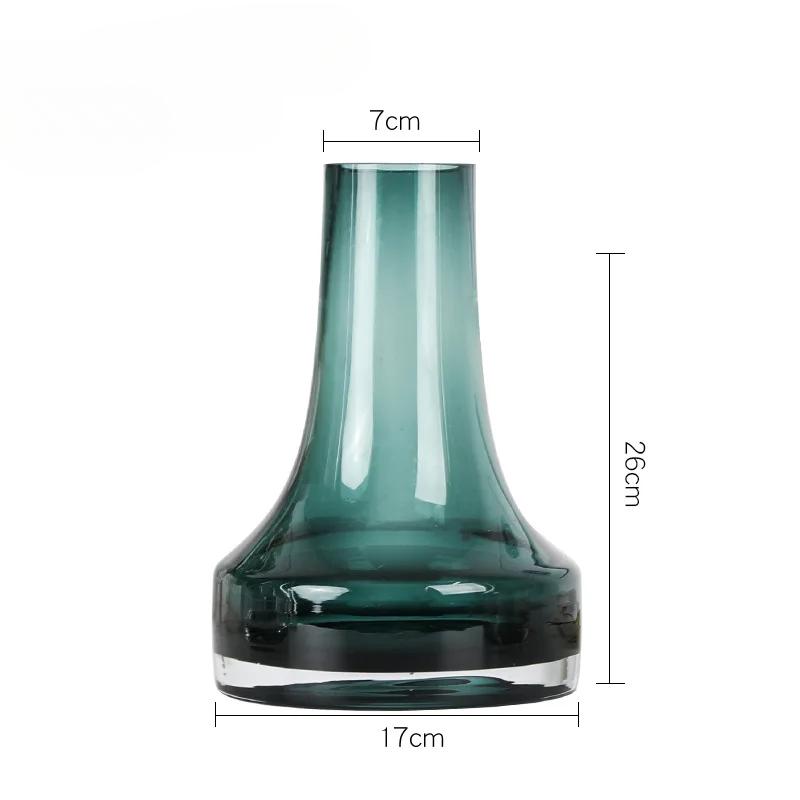 Большая стеклянная ваза в форме башни в скандинавском стиле для гостиной, цветочная композиция, украшения, украшения для дома