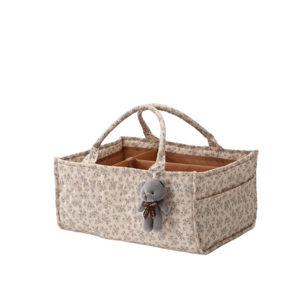 Foldable Multi‑Purpose Storage Bin Lightweight Hand‑held Fabric Storage Bag For Cosmetic Underwear Toys Home Organization