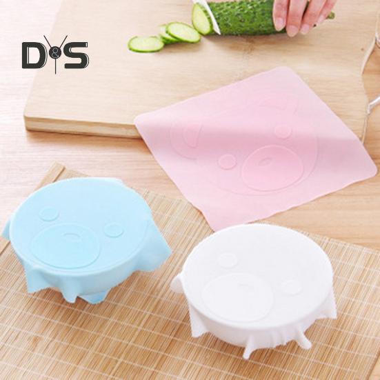 Силиконовый чехол для чаши, эластичная пылезащитная пленка, уплотнительная крышка для хранения продуктов, бытовые принадлежности