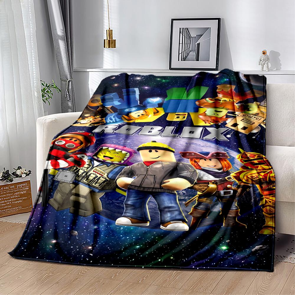 Roblox 261 Blanket Comfortable Suitable for Livingroom Picnics Bedding Four Seasons Universal Modern Ideal Gift for Friends Family Couples Picnic