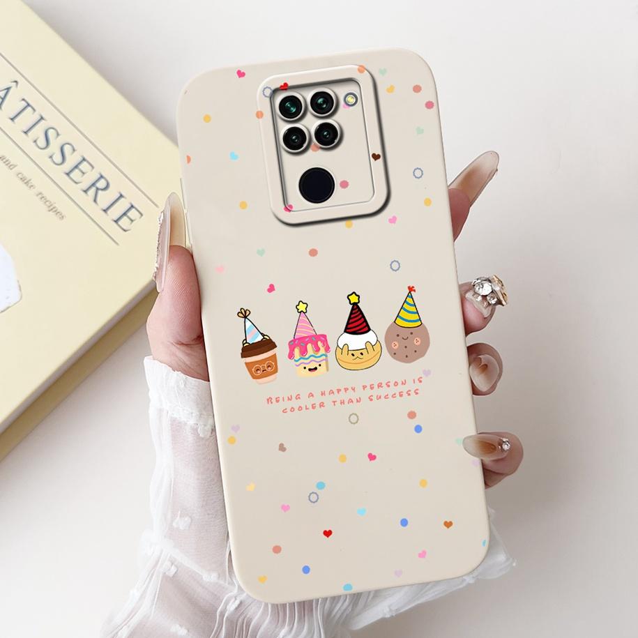 For Xiaomi Redmi Note 9 Case Cute Cartoon Panda Rabbit Liquid Silicone Shockproof Bumper on Xiomi Redmi Note 9 Cover Note9 Funda
