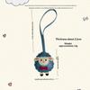 Милая овечка Брелок из ПУ-кожи Мультяшный ягненок Декоративный брелок для сумки Водонепроницаемый Подарок на День благодарения для друзей