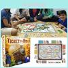 Настольная игра Ticket To Ride с ярким дополнением 1912 года для детей и взрослых