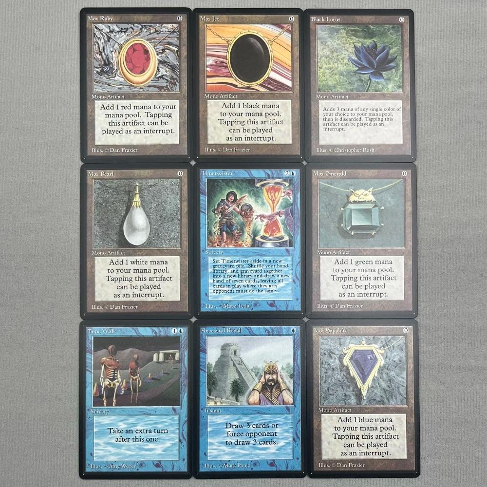 Whole Set TCG Cards for Home Play Proxy magical power9 beta fetch lands VMA dual shock land The One Ring gathering Sol Ring