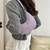 2024 Новая женская сумка для подмышек, женская сумка Niche Design, высококачественная однотонная сумка через плечо, женская мягкая сумка для покупок для девочек