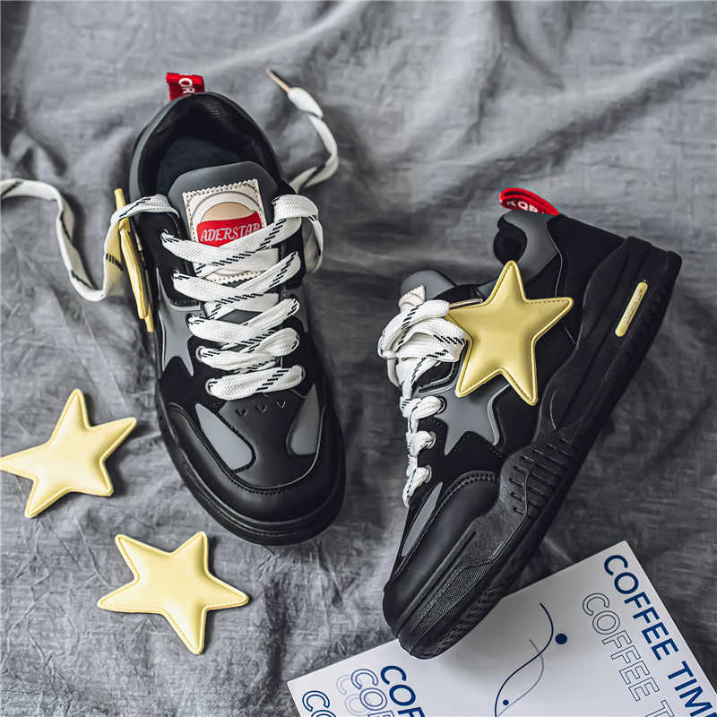 Fashion Chunky Flatform Spring Summer Casual Shoes Flats Sneakers For Men New Brown Loafers Men Sport Fashion Shors Sneekers