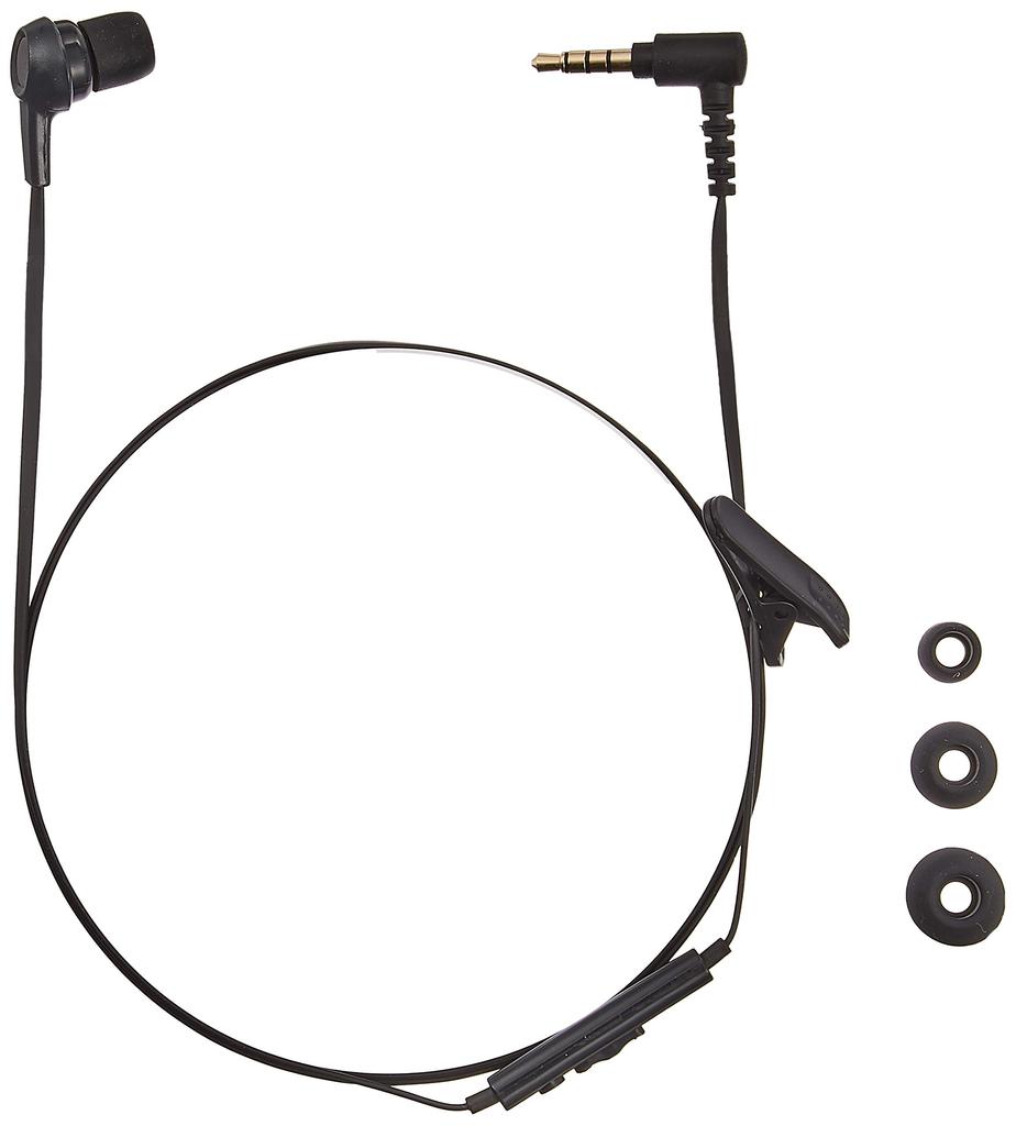 ELECOM Mono Headphones Canal C3520 Black (with Microphone) EHP-MC3520BK