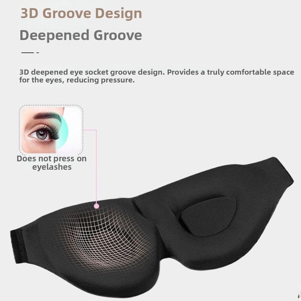 Zero Pressure Sleep Mask Breathable Nap Mask Sleeping Aid 3D Eye Mask Night