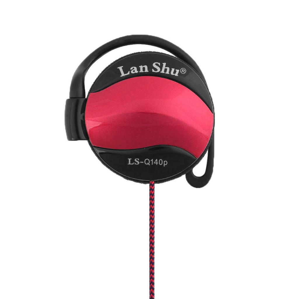 LS-Q140P Sport Headphone 3.5mm Ear-Hook Headset Line Control Earphone Earpiece with Mic for Phone