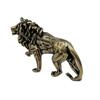 3D Mini Lion Casting Animal Figurine Retro Style Metal Sculpture Home Office Room Desktop Decoration Collect Ornaments Gift