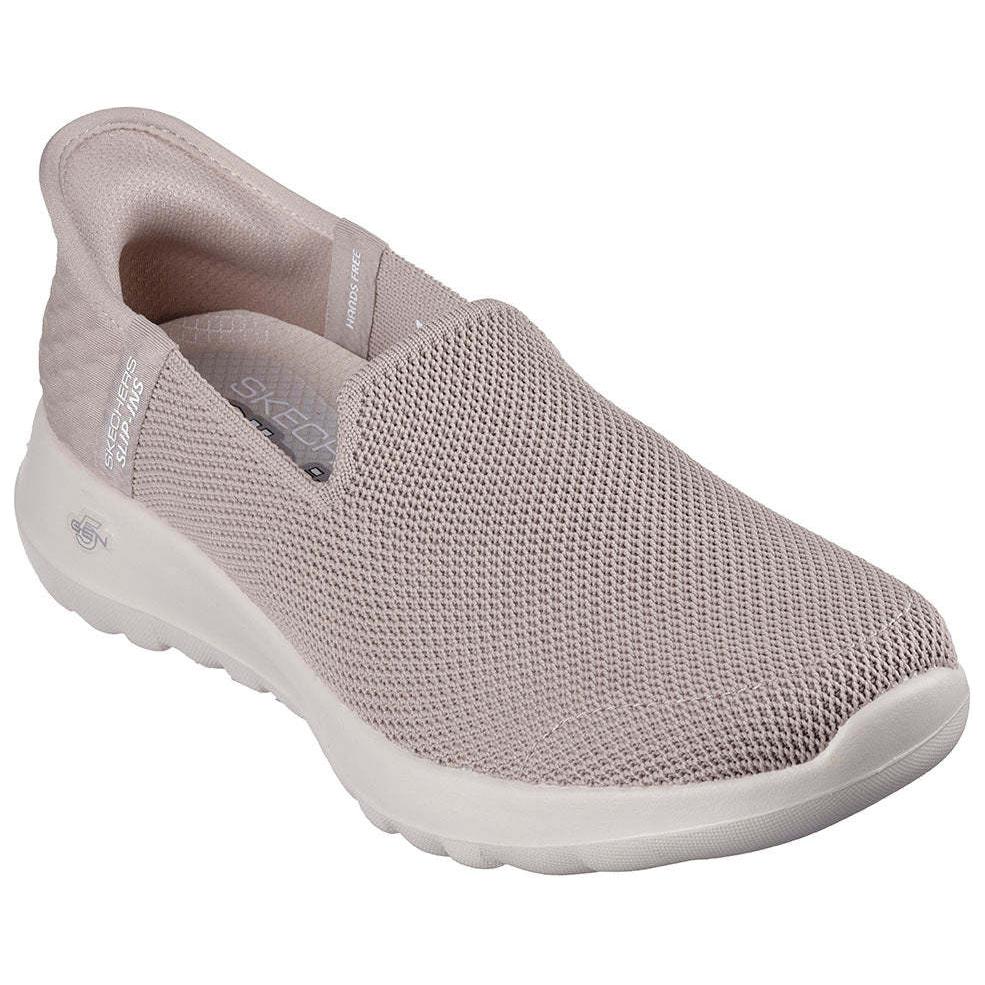 Skechers Слипоны Go Walk Joy - Vela Легкие Удобные Повседневные Кроссовки Женские Серый Коричневый 124641-TPE