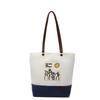 Large Capacity Canvas Bag Women's Summer New Casual Shoulder Shopping Bag Contrasting Color College Student Tote Bag
