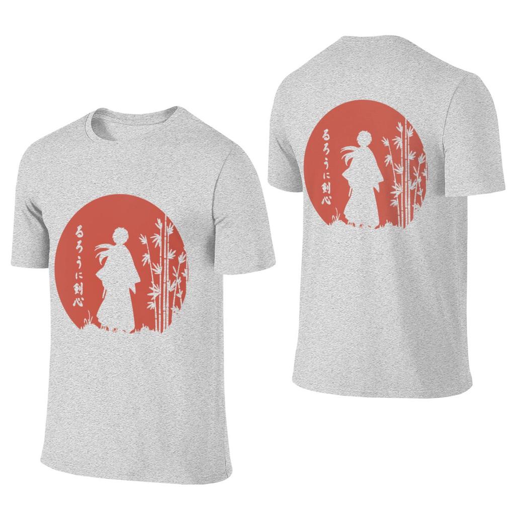 Rurouni Kenshin Retro Vintage Japanese Style Reversible Tshirt Korean Style Sweet Cool Simple And Elegant Tee
