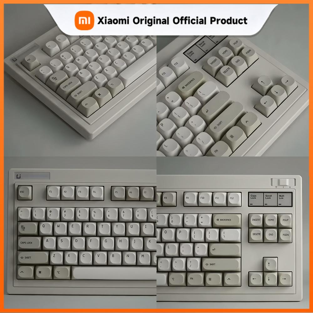 Xiaomi Mechanical Keyboard Vintage Keycaps Pbt MA Light Gray Small Set of Replacement Caps for MX Keyboards.
