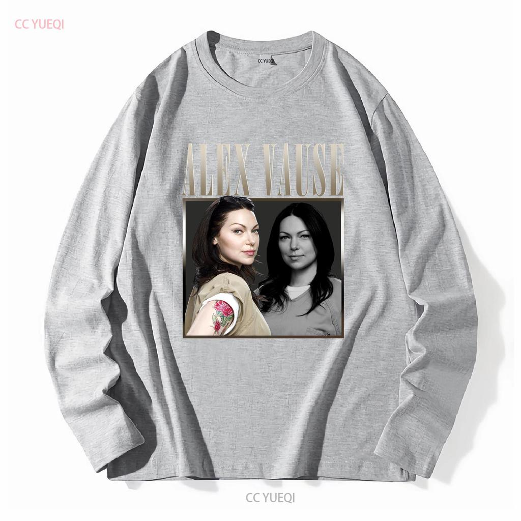 Винтажная футболка Alex Vause SweaT 90-х s Laura Prepon Vintange с длинными или короткими рукавами винтажная выстиранная повседневная мода стрейч