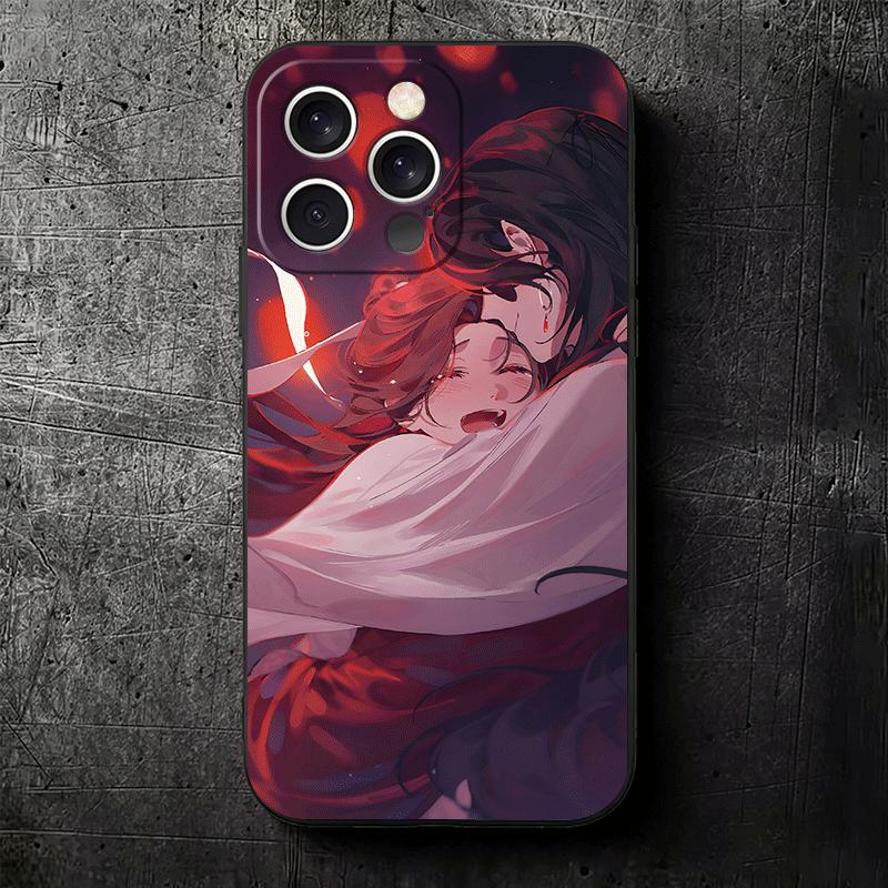 Благословение Небесного Владыки Аниме Мягкий Чехол для Телефона для iPhone 16 16E 17 Air 15 Pro Max 14 Plus 13 Mini 11 12 7 Черный Чехол Задняя Панель Sh