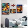 Abstract Coloring Hand Painted Oil Painting Landscape for The Living Room Posters Wall Art Home Decoration Without Frame