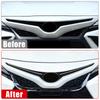 Для Toyota Camry XV70 SE XSE 2018-2022 2023 автомобильный передний бампер из нержавеющей стали, нижняя решетка, накладка, средняя сетка, яркая