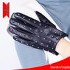 Autumn/Winter Women's Rivet Sheepskin Leather Gloves – Fashionable Short Style