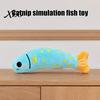 Cat Boredom Relief Toys Catnip Fish Toy, Squeaky Linen Chew Hugging Kicker Toy Kitten for Indoor Cats Biting Kicking Interactive Exercise