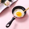 Mini Frying Pan Stainless Steel Prevent Stick Induction Pot Round Breakfast Small Fry Egg Pan With Long Handle Kitchen Gadgets
