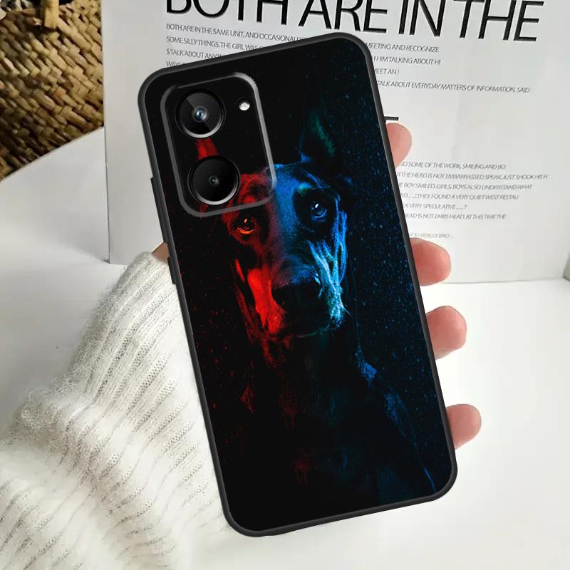 Чехол для телефона Doberman Dog для Realme GT Neo 5 GT5 9 10 11 12 Pro Plus C30 C31 C33 C35 C25s C21Y C51 C55 C67 C53