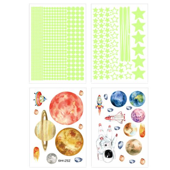 3D водостойкие светящиеся звезды, набор светящихся привлекательных наклеек из ПВХ в темноте, настенные наклейки для дома